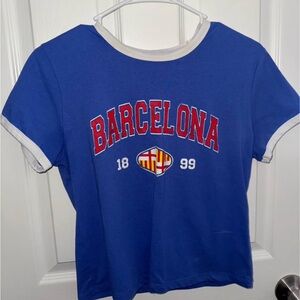 Barcelona Blue Graphic T-Shirt